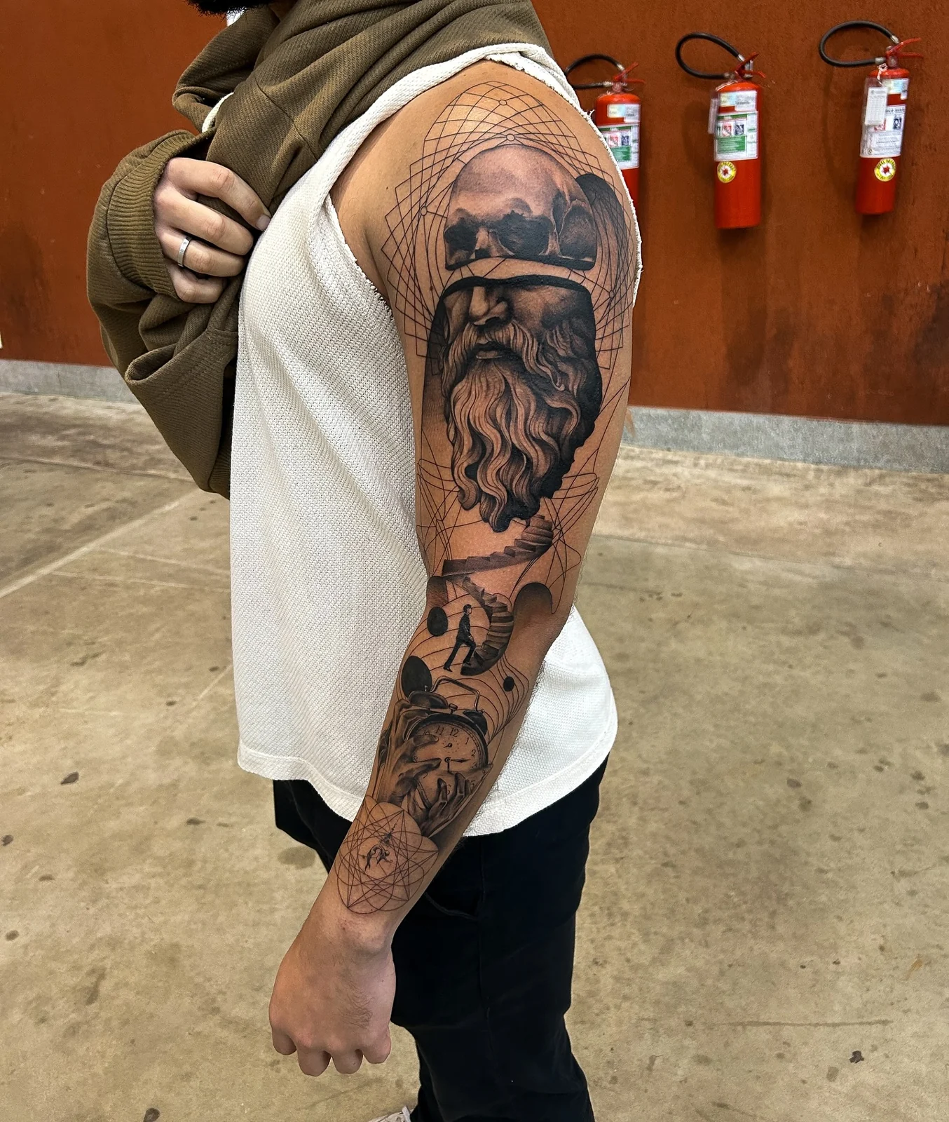 Detailed illustrative arm sleeve by Paco