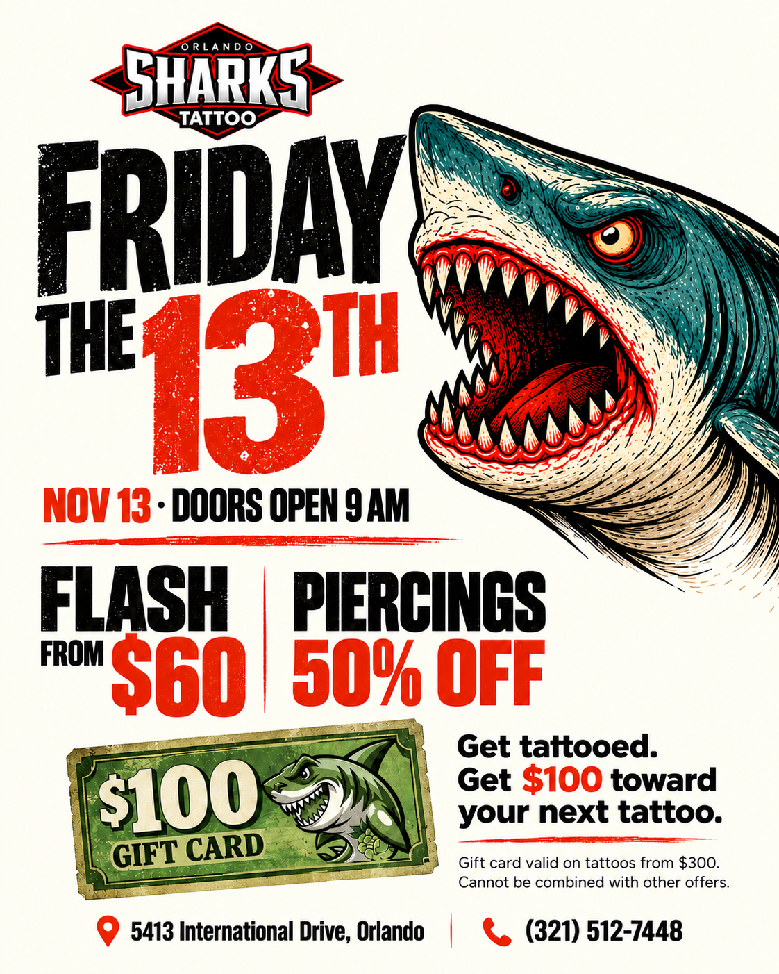 Friday the 13th Flash Day banner